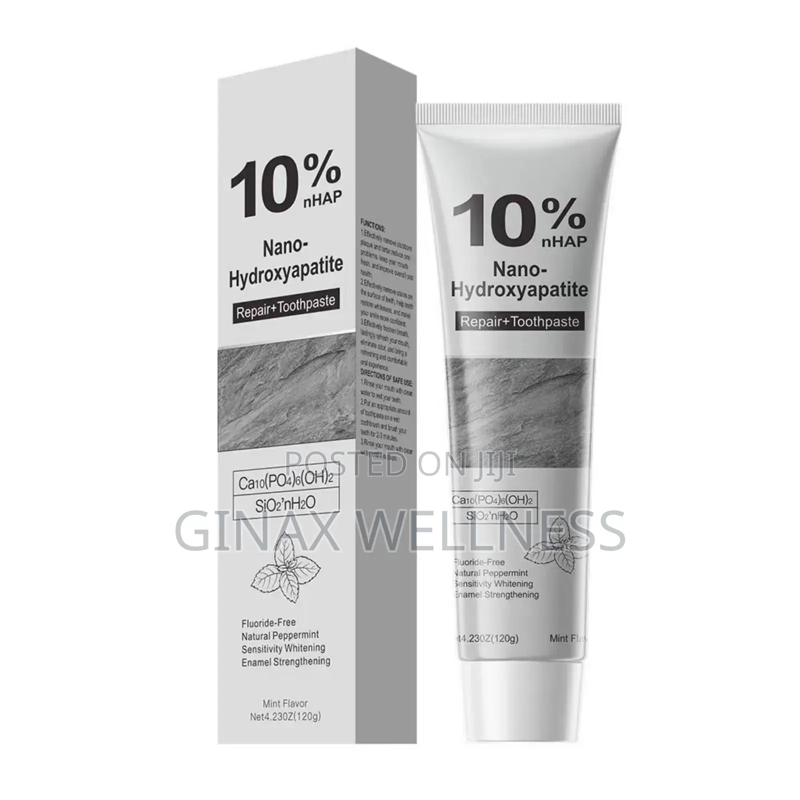 10% Nano-Hydroxyapatite Repair+ Toothpaste for Oral Care (120grams)