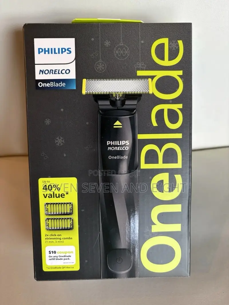 Philips Norelco Oneblade Men's Wet Dry Trimmer Shaver With 2 Combs