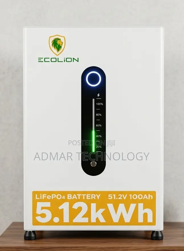 Ecolion 5.12kw 51.2v 100ah Lithium Ion Battery