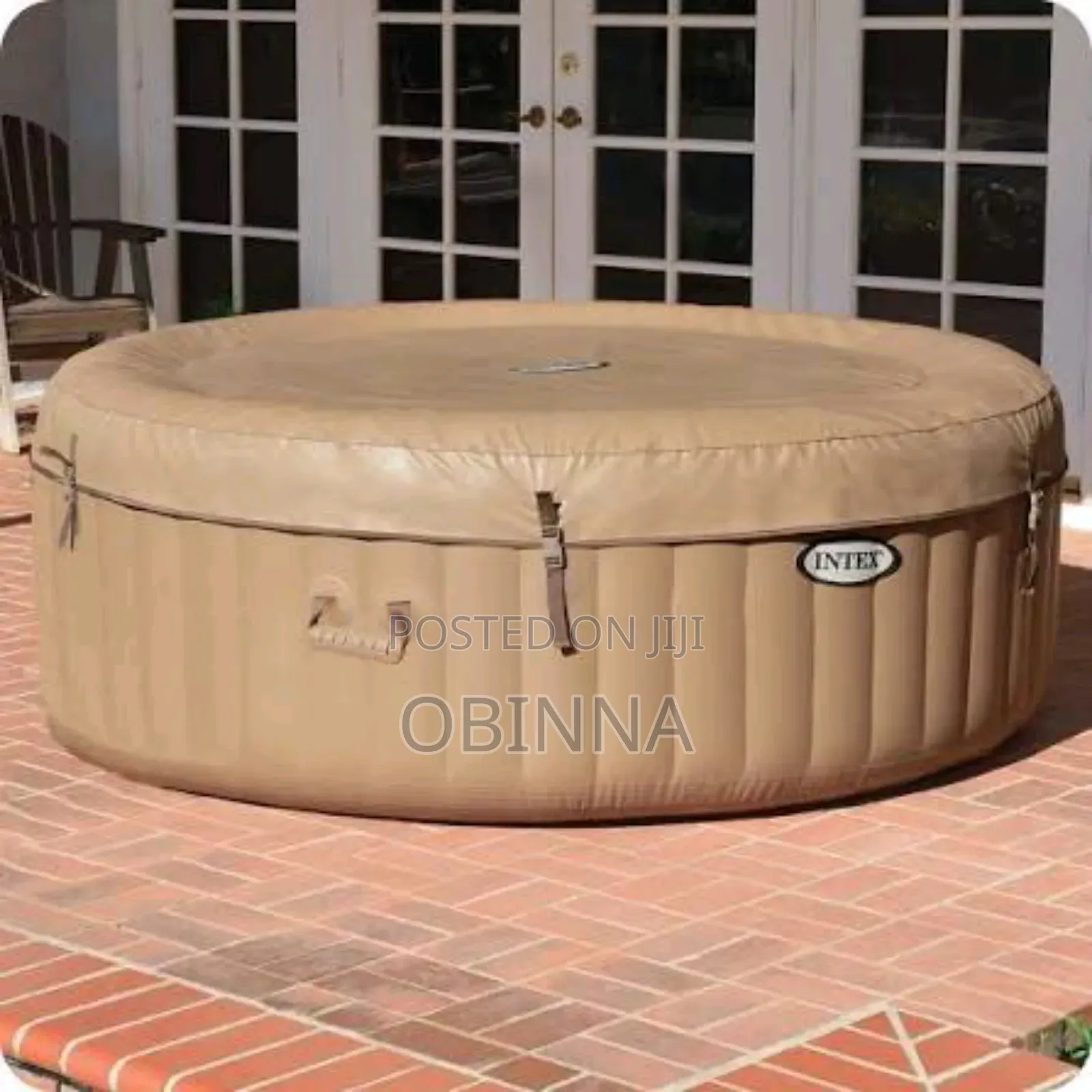 Intex Purespa Chevron Bubble Deluxe Inflatable Spa - 4 People