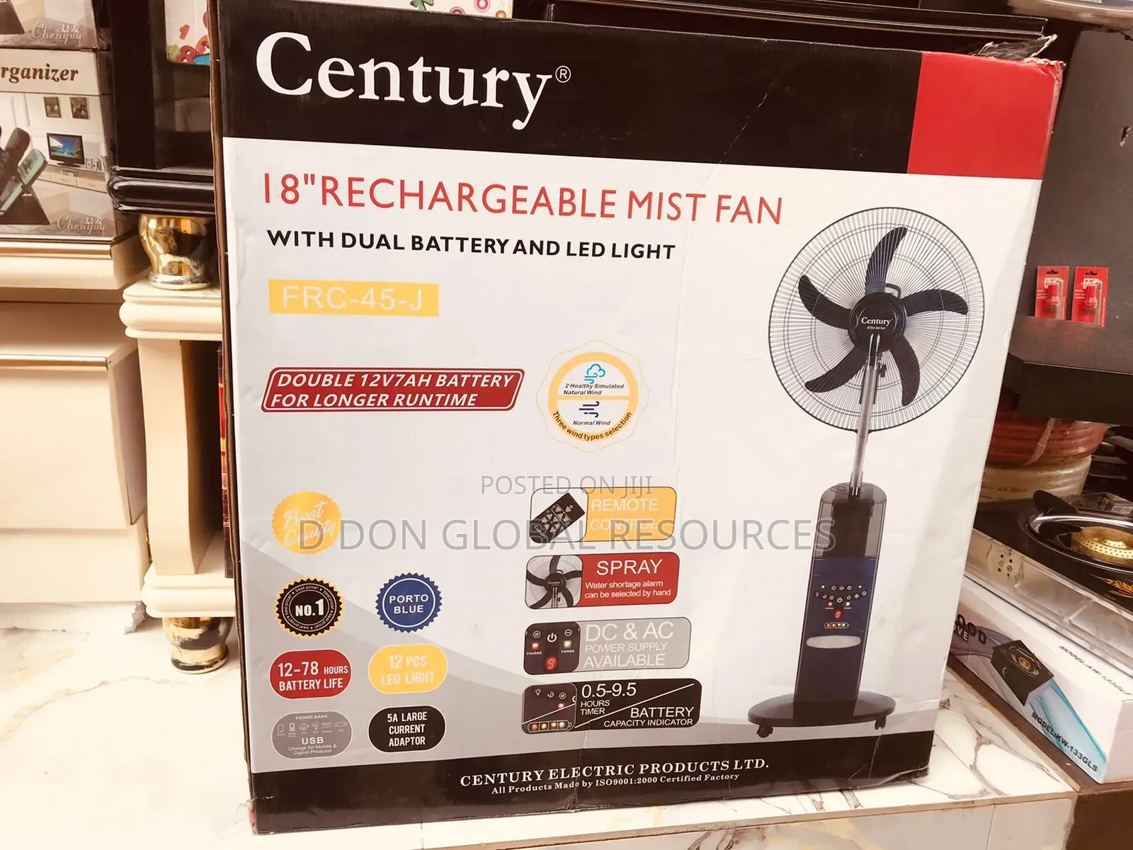 Rechargeable 18 Inches Fan