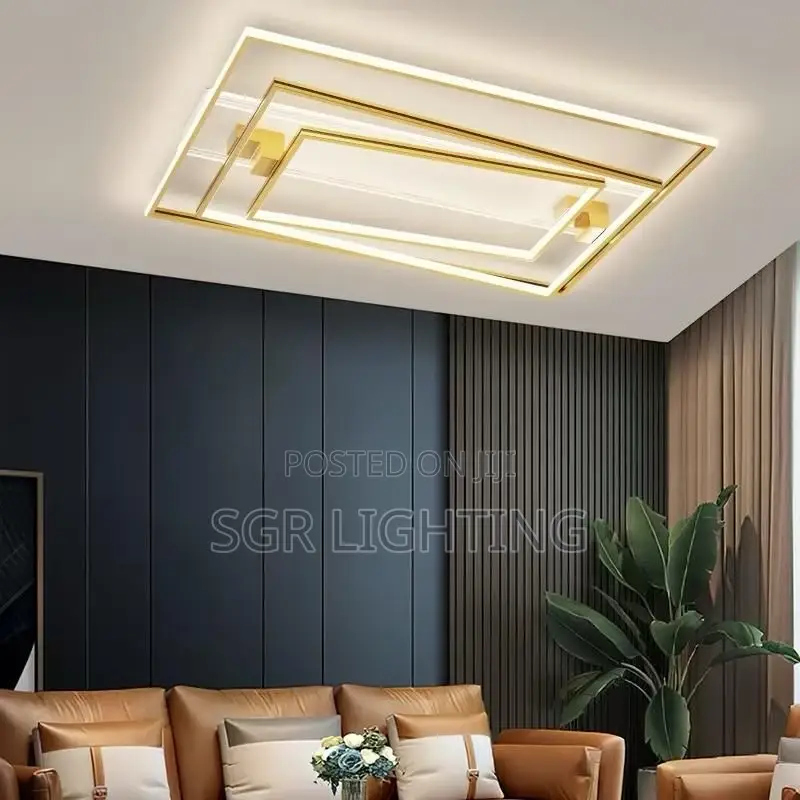Living Room Lamp Rectangle Ceiling Lights Nordic Style Modern
