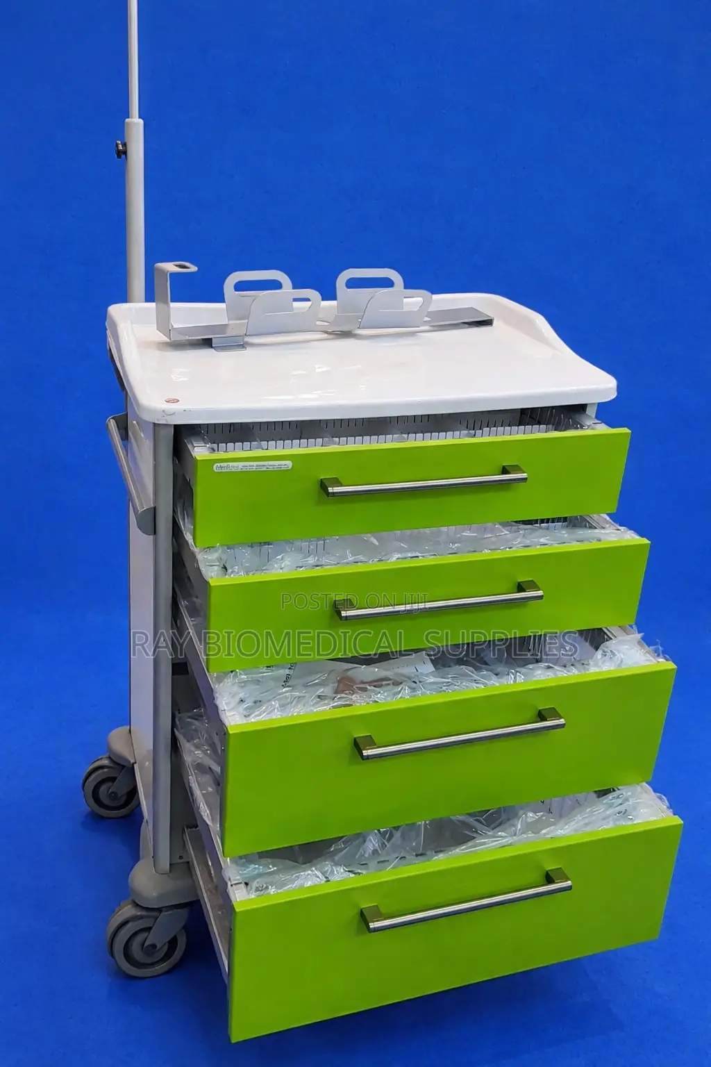 Medstor GMBH Transport Trolley With Iv Stand