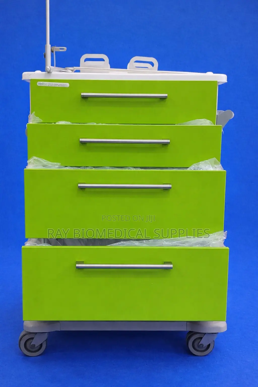 Medstor GMBH Transport Trolley With Iv Stand