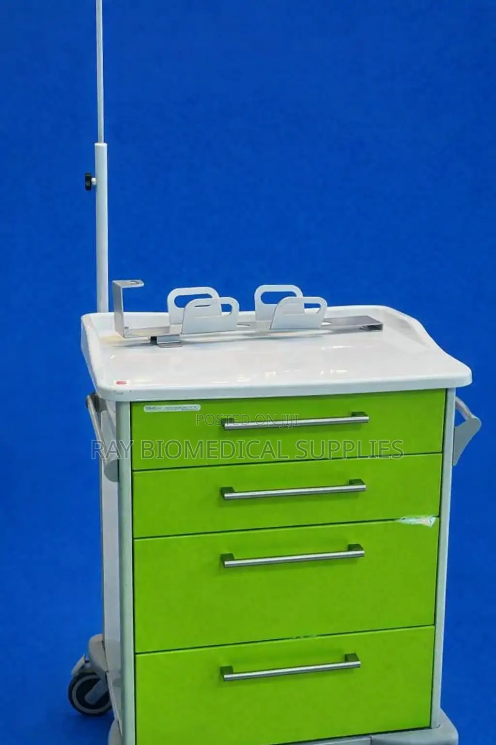 Medstor GMBH Transport Trolley With Iv Stand