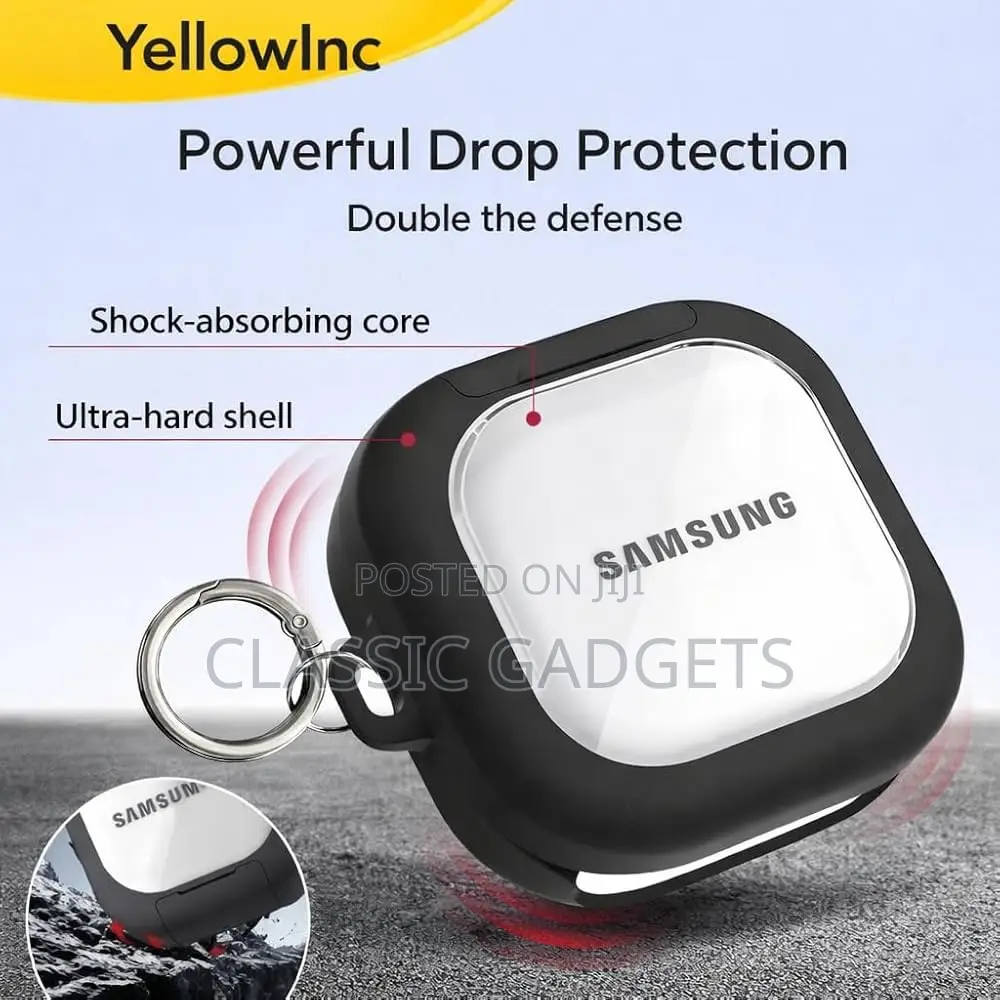 Hybrid Lock Clear / Black Case for Samsung Galaxy Buds 4 and 4 Pro