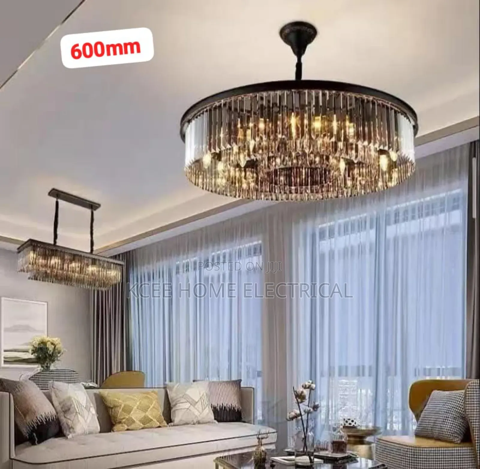 Luxury Crystal Pendant Light – Modern Led Ceiling Hanging Lamp