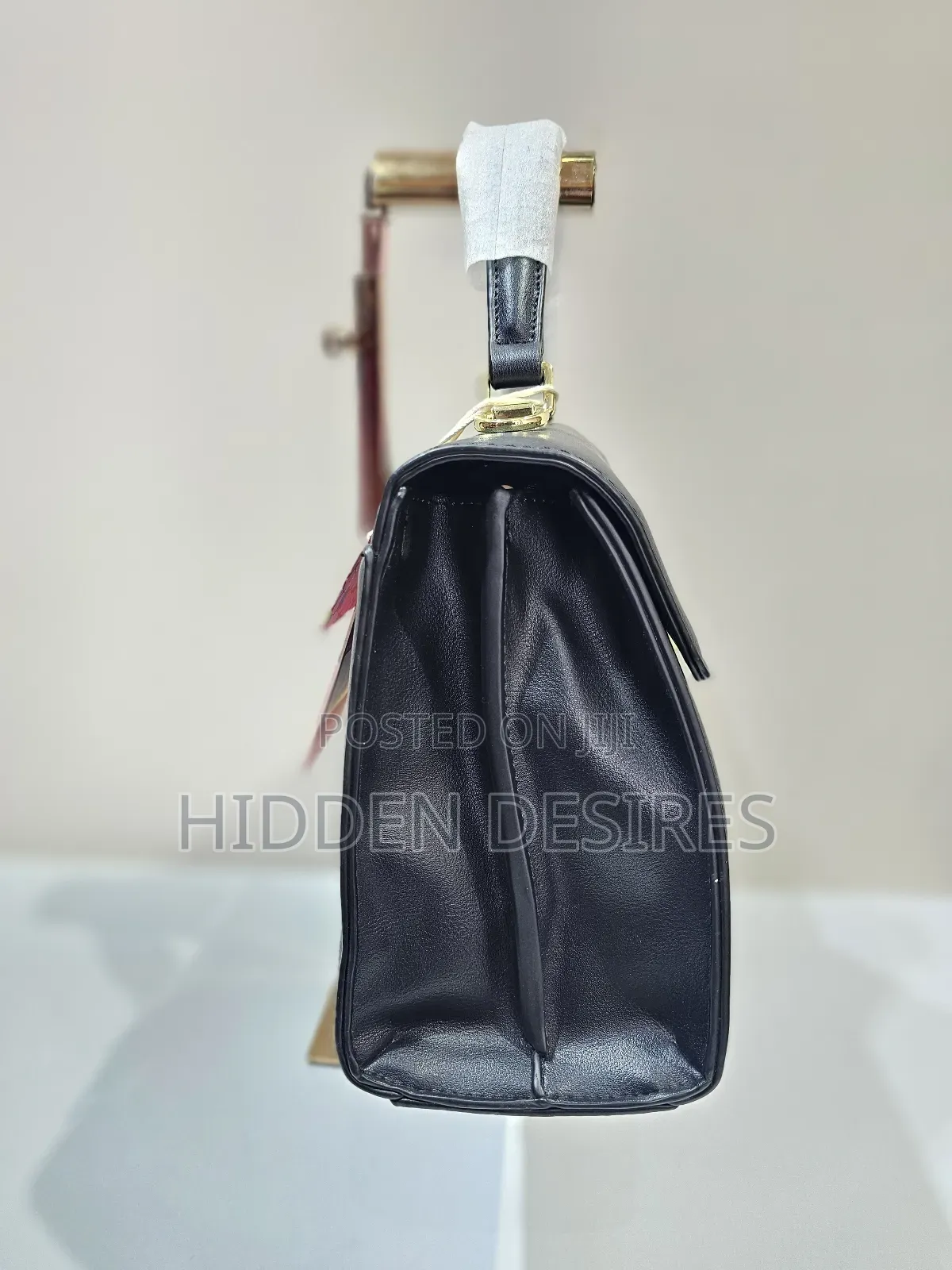 Coach Inspired Top Handle Bag- Black