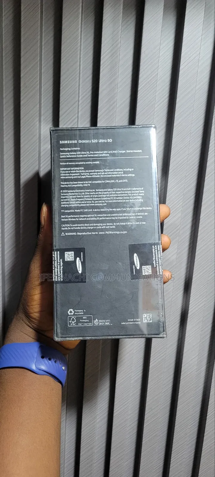 New Samsung Galaxy S20 Ultra 256 GB