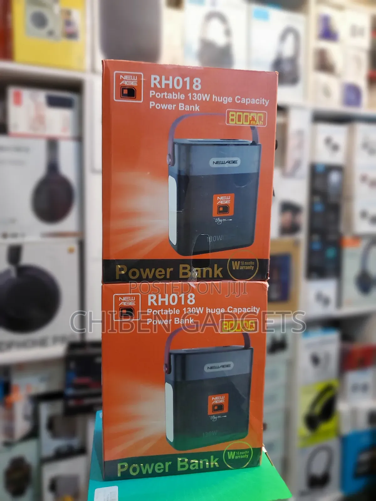 New Age 80,000mah,Rh018 Laptop Power Bank 130w Fast Heavy Duty