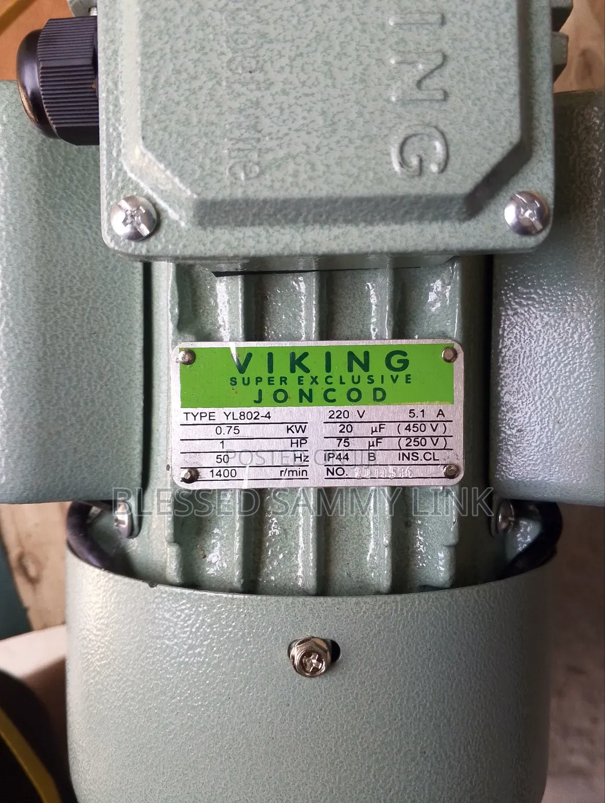 Viking Single Phase 1hp Motor