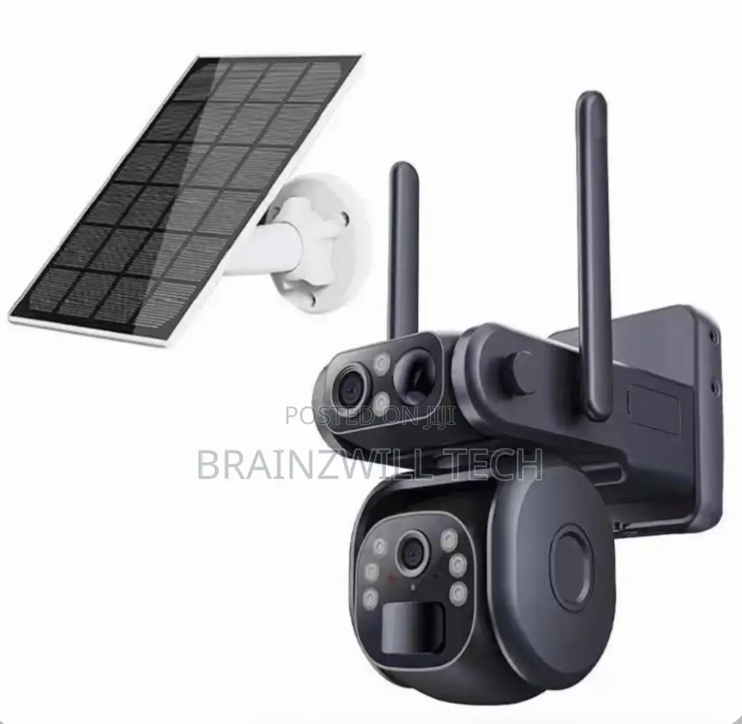 Ubox 6mp Wireless Solar Camera Dual Lens PTZ Solar Panel Camera 4g