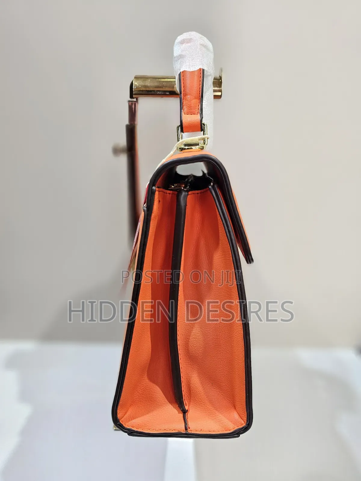 Coach Inspired Top Handle Bag- Orange