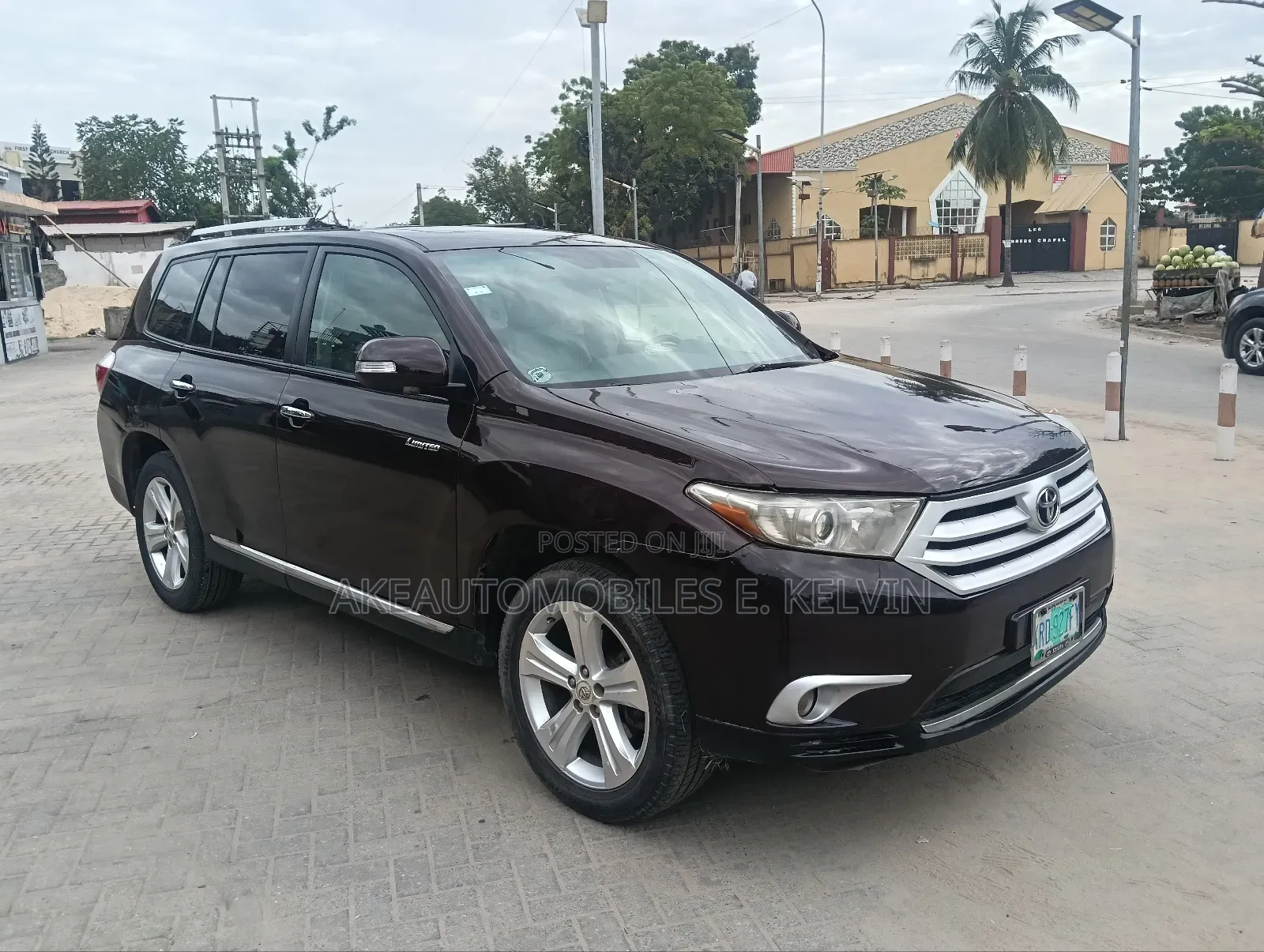 Toyota Highlander Limited 3.5l 4WD 2013 Red