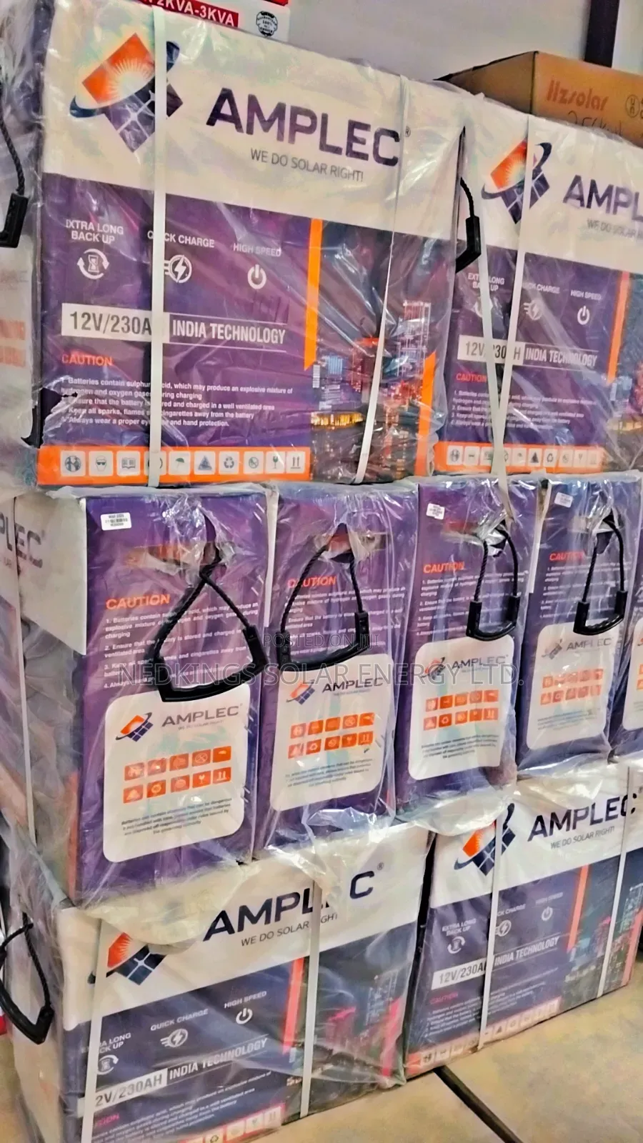 Amplec 230ah 12v Tubular Battery