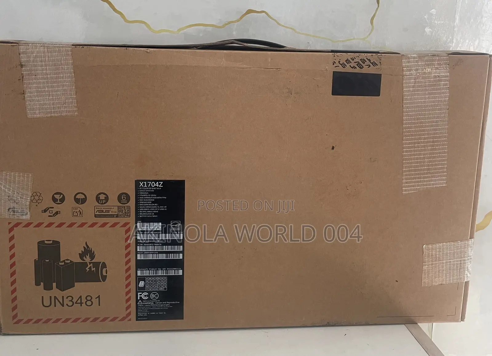 New Laptop Asus 8GB Intel SSD 512GB