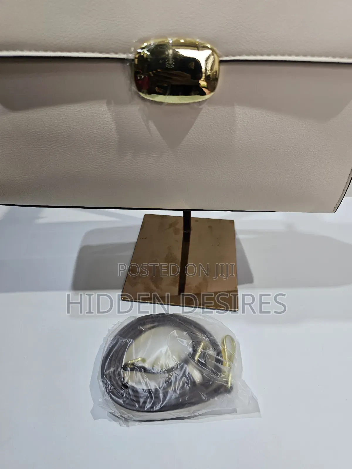 Coach Inspired Top Handle Bag- Off White