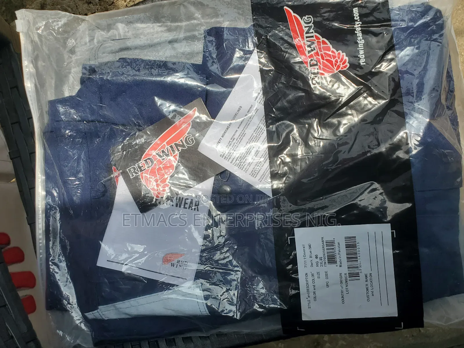 Redwings Coverall Up And Down Navy Blue Color
