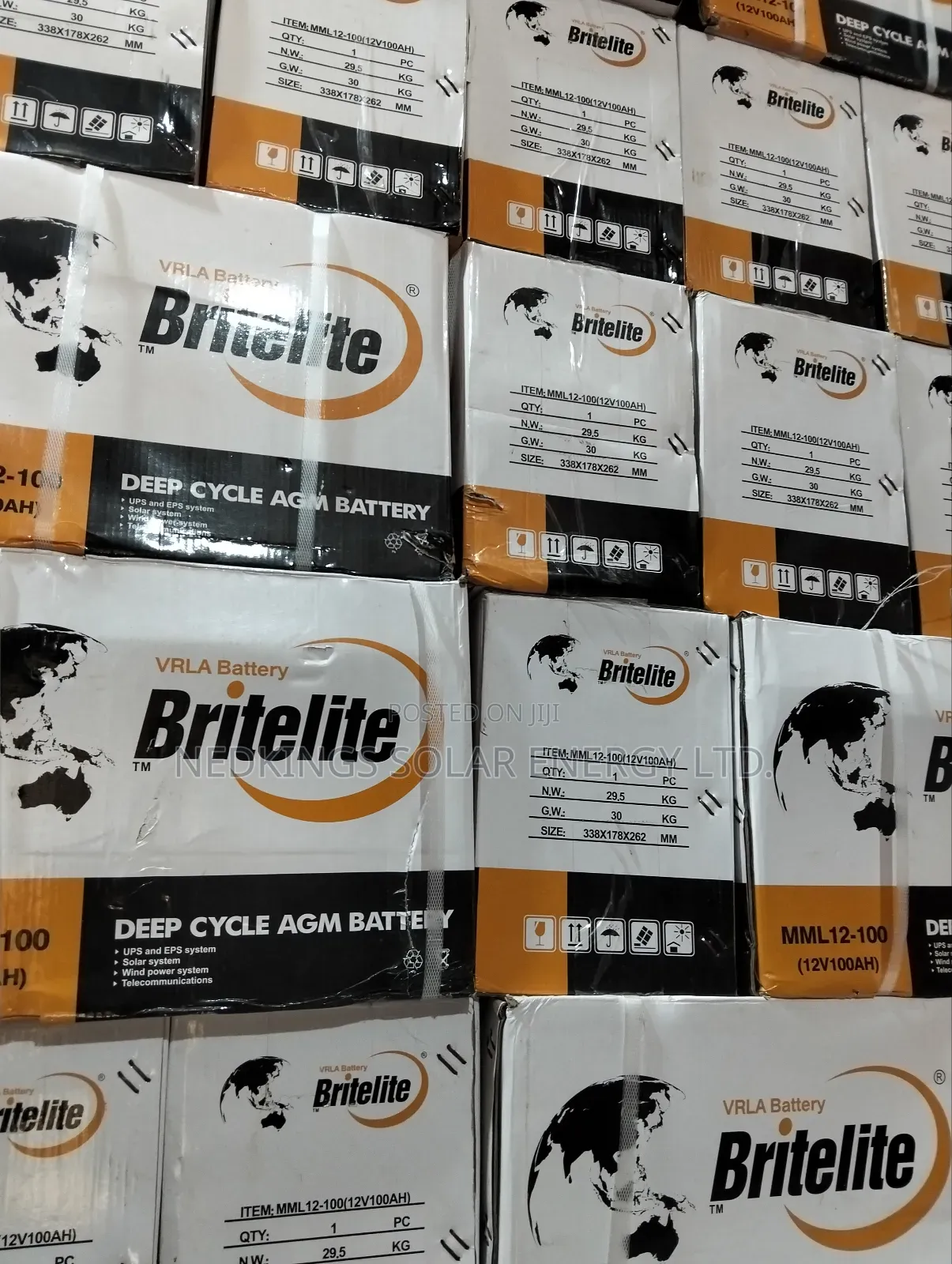 100ah 12v Britelite Dry Cell