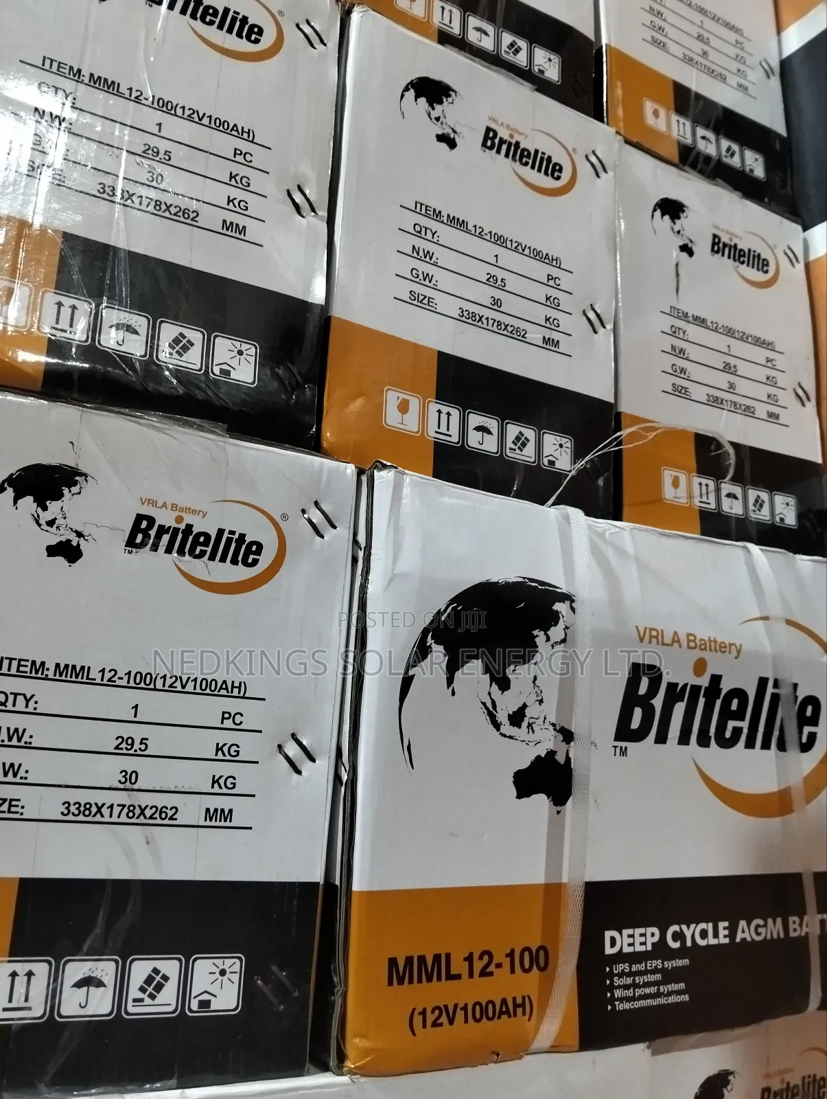 100ah 12v Britelite Dry Cell