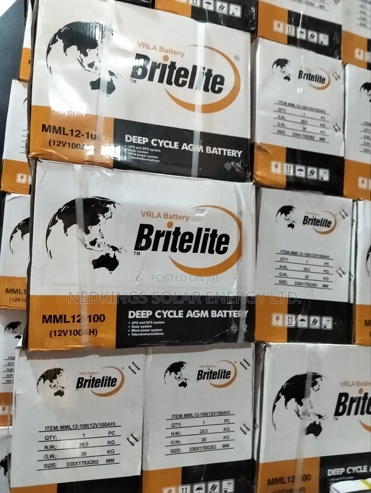 100ah 12v Britelite Dry Cell