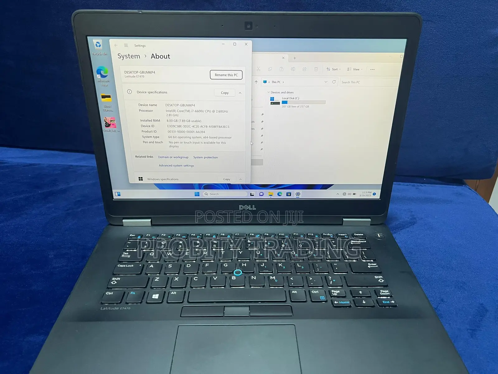 Laptop Dell Latitude E7470 8GB Intel Core i7 SSD 256GB