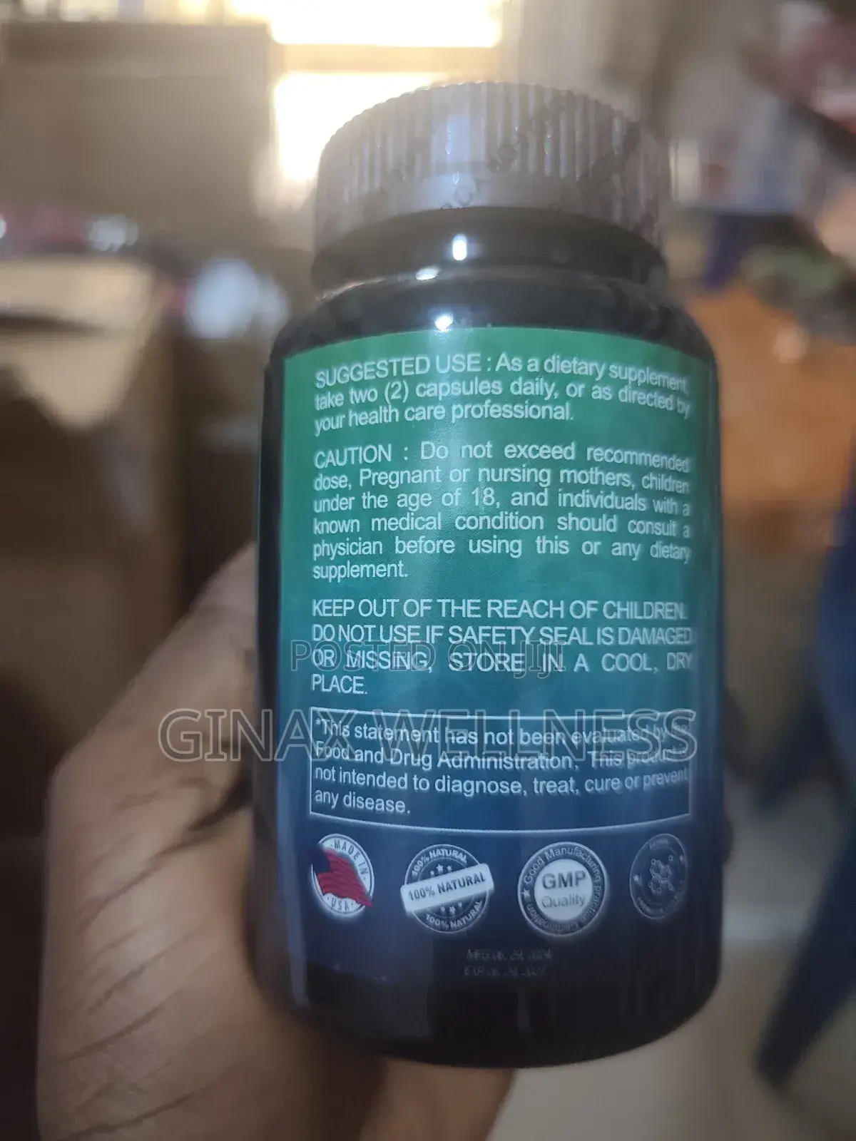 Ginax 16-in-1 Sea Moss Blend Capsule for Daily Wellness (120capsules)