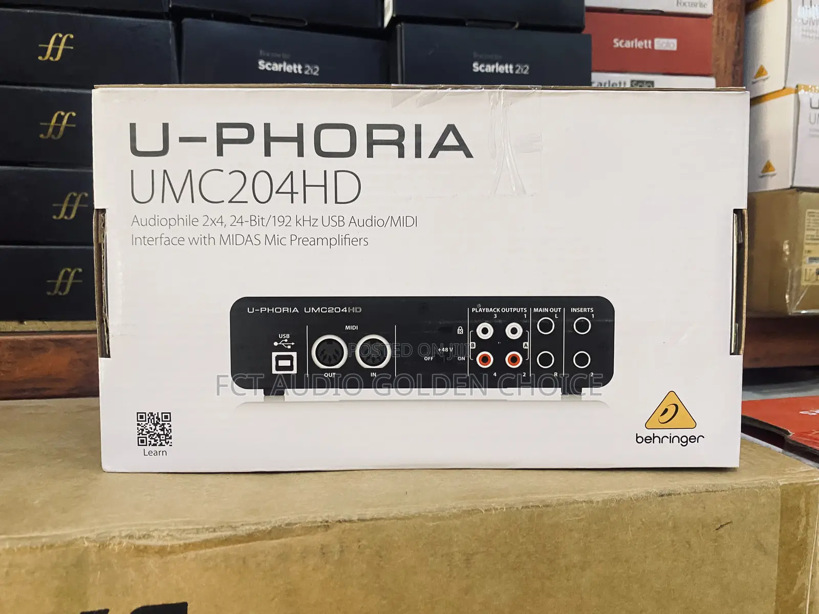 Behringer U-Phoria Umc204hd – Professional Usb Audio Interface