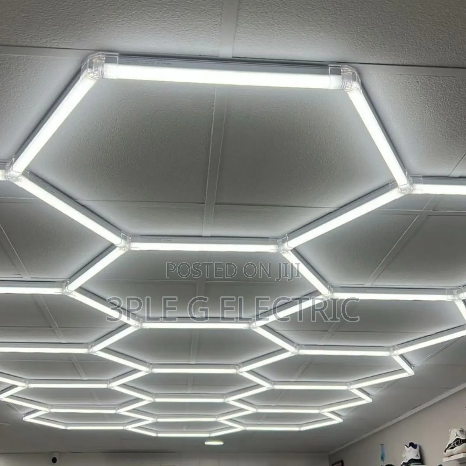 Futuristic Led Hexagonal Ceiling