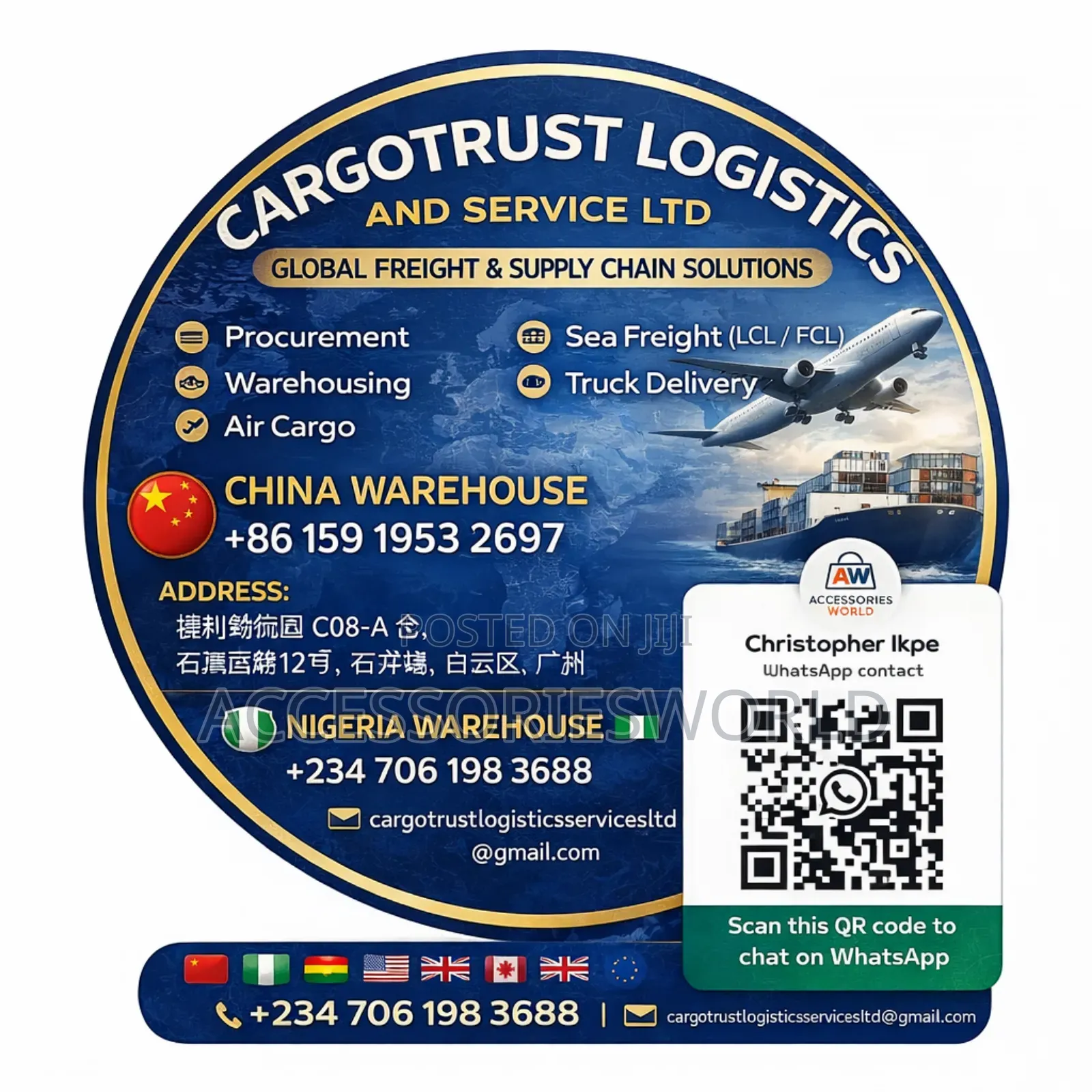 China to Nigeria Shipping | Fast Air Sea Freight