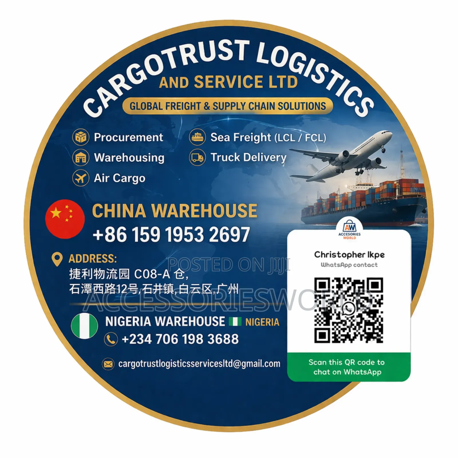 China to Nigeria Shipping | Fast Air Sea Freight
