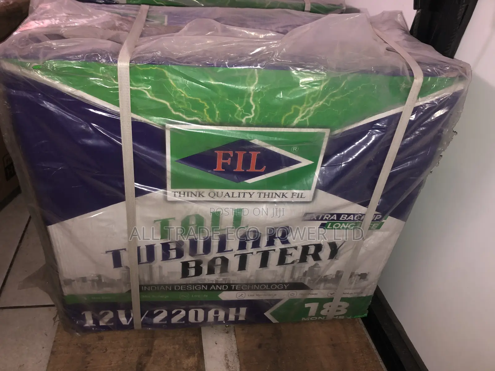 Fil 220ah Tall Tubular Battery 12volt