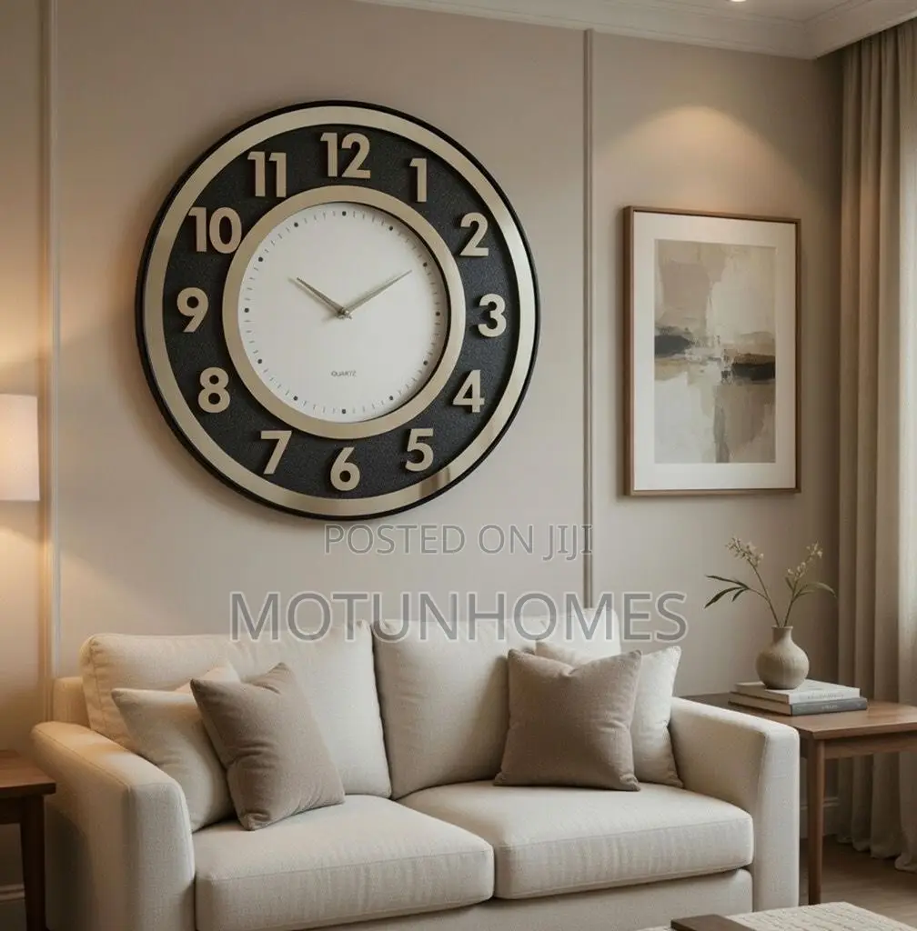 50cm Round Face Luxury Wallclock