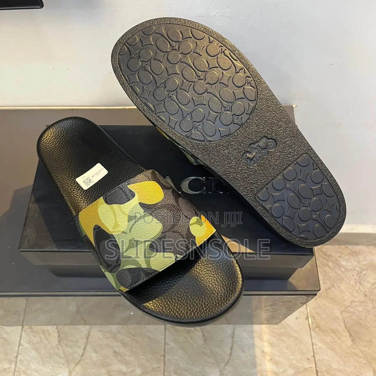 The Coach Signature Camo Slide