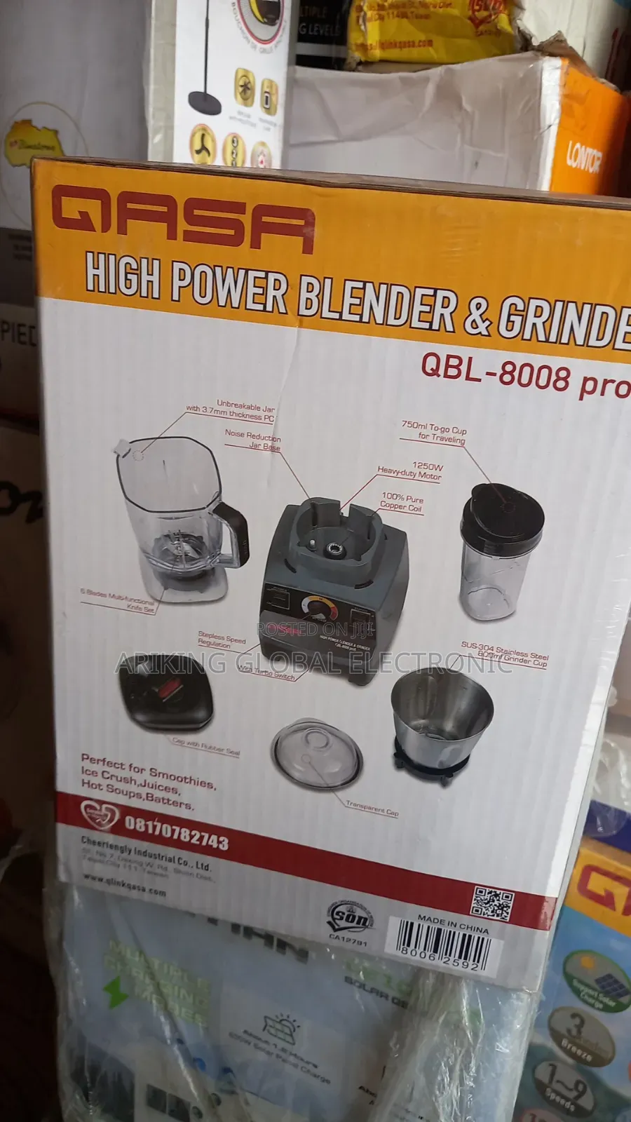 Qasa High Power Blender Grinder Pro5