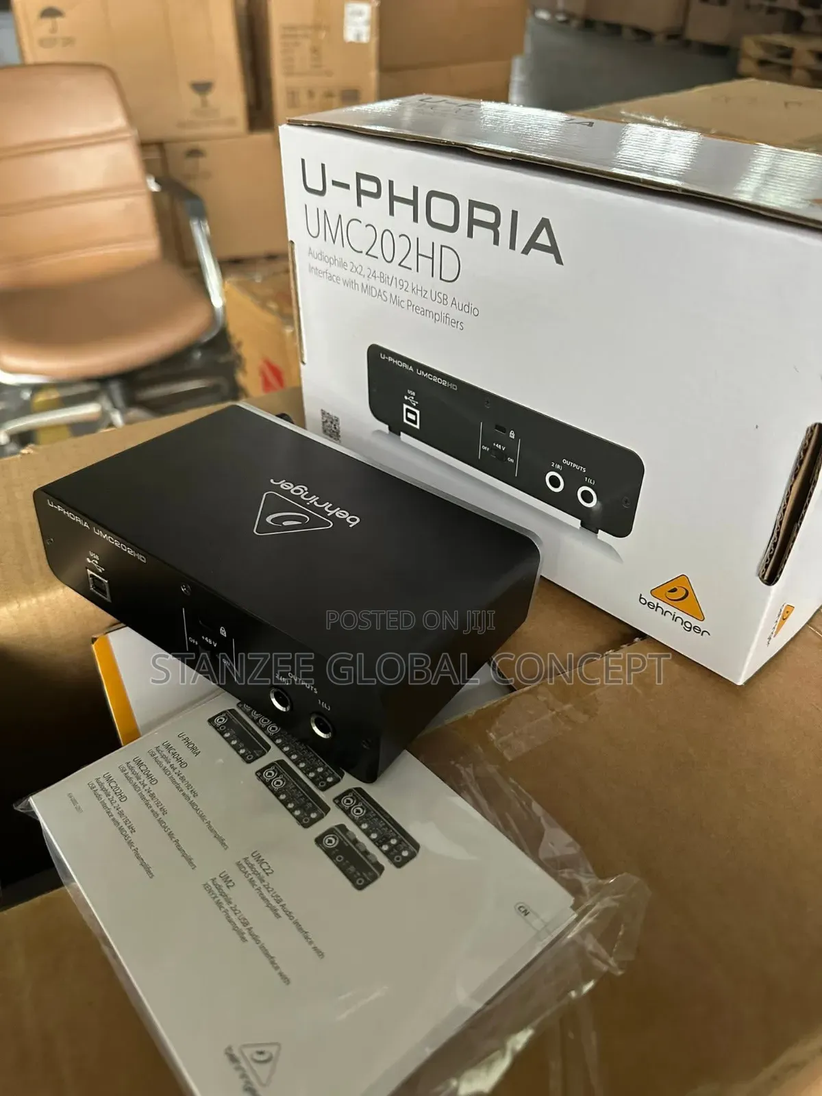 Behringer U-Phoria Umc202hd Usb Audio Interface