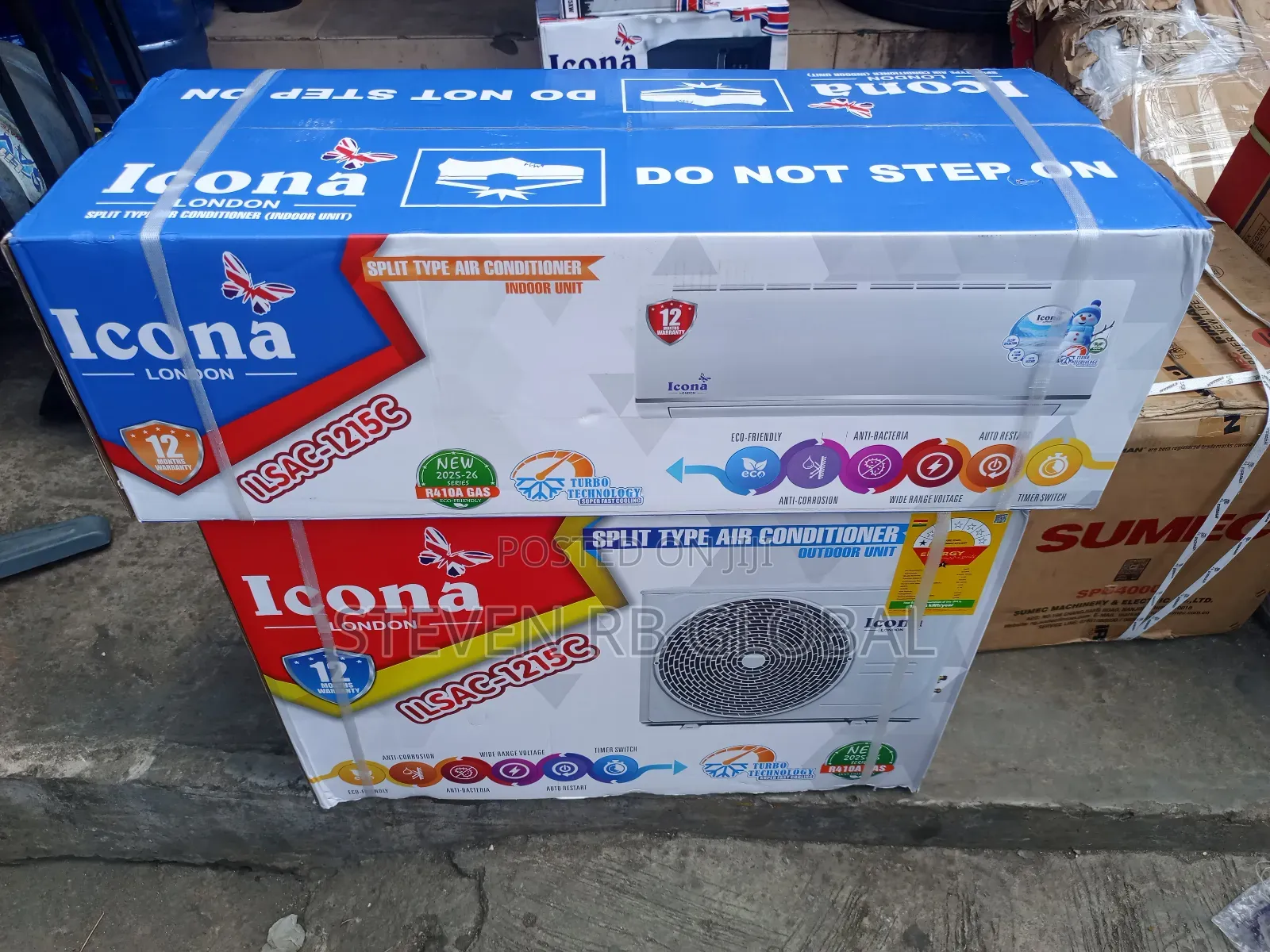 Icona 1.5hp Split Air Conditioner With Installation Kit + Free Wire