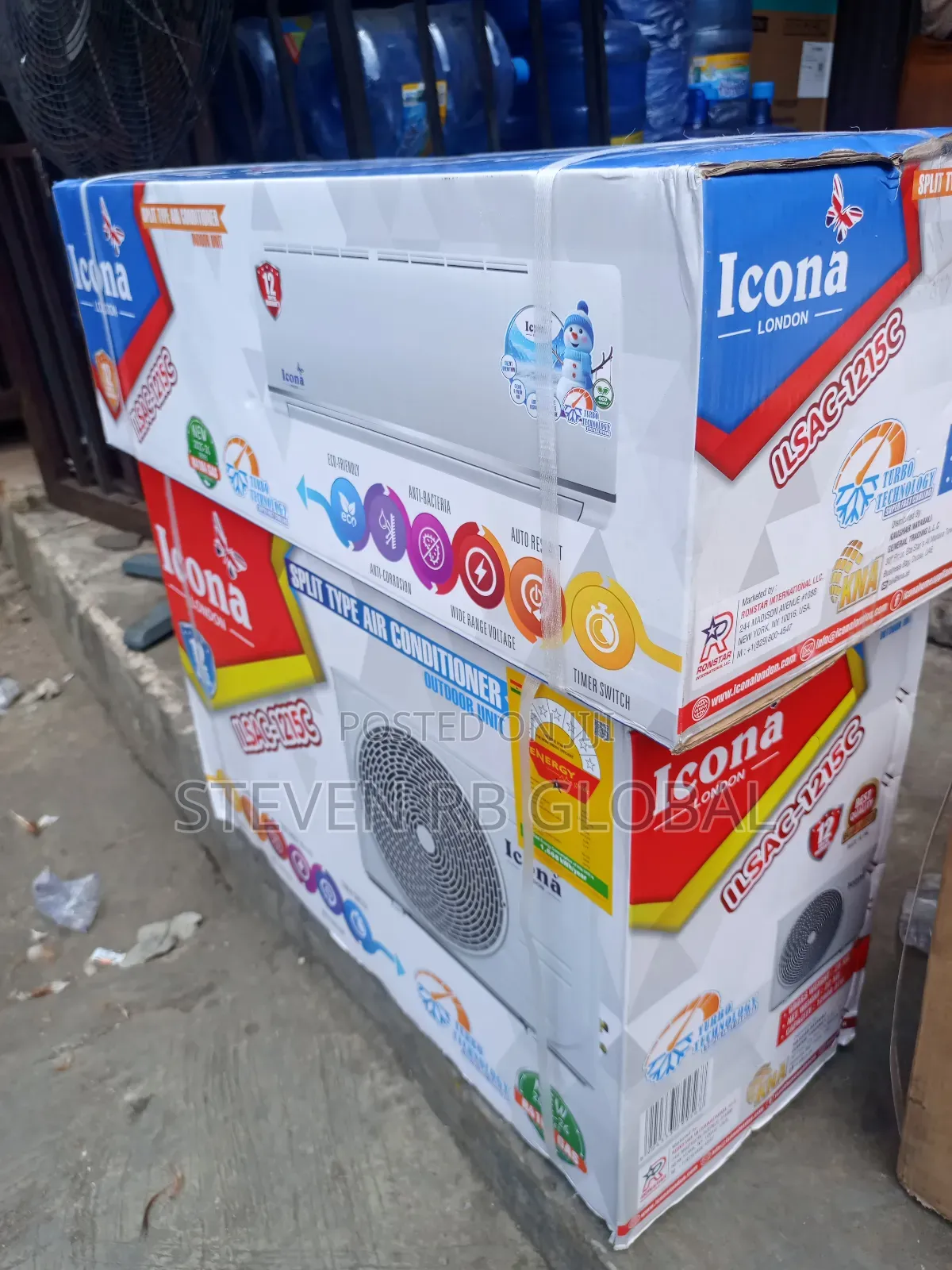 Icona 1.5hp Split Air Conditioner With Installation Kit + Free Wire