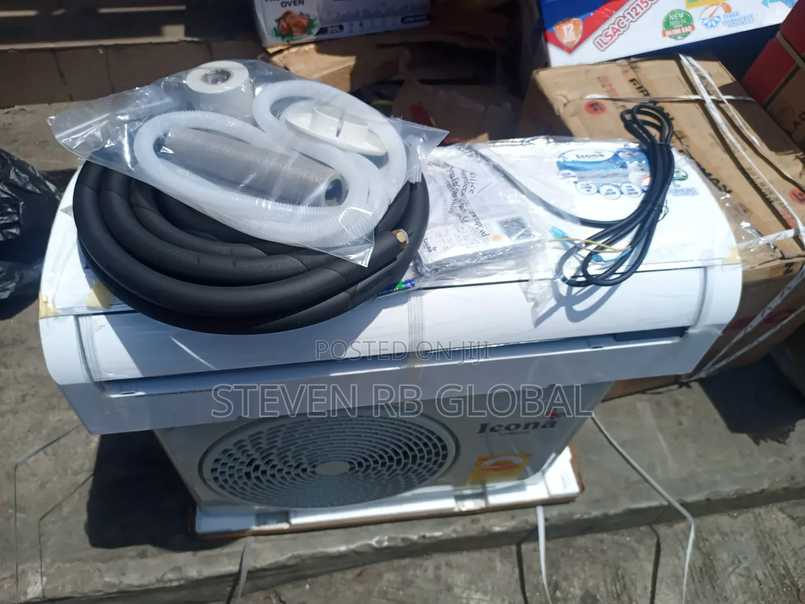 Icona 1.5hp Split Air Conditioner With Installation Kit + Free Wire