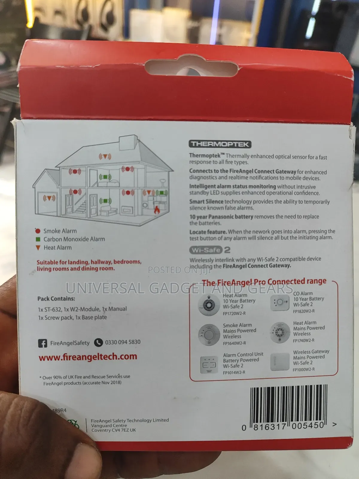 Fireangel Fp2620w2-r Pro Connected Smart Smoke Detector