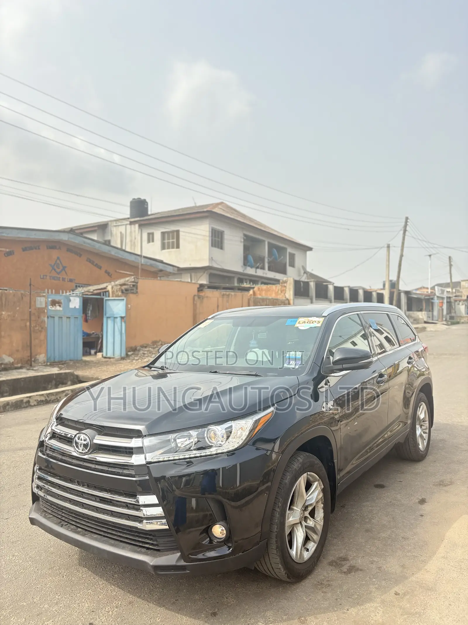 Toyota Highlander Limited V6 4x4 (3.5L 6cyl 6A) 2016 Black