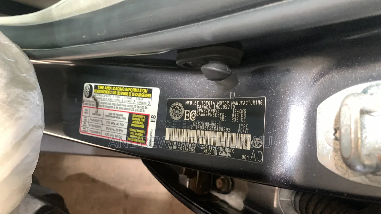 Toyota Corolla 2010 Gray