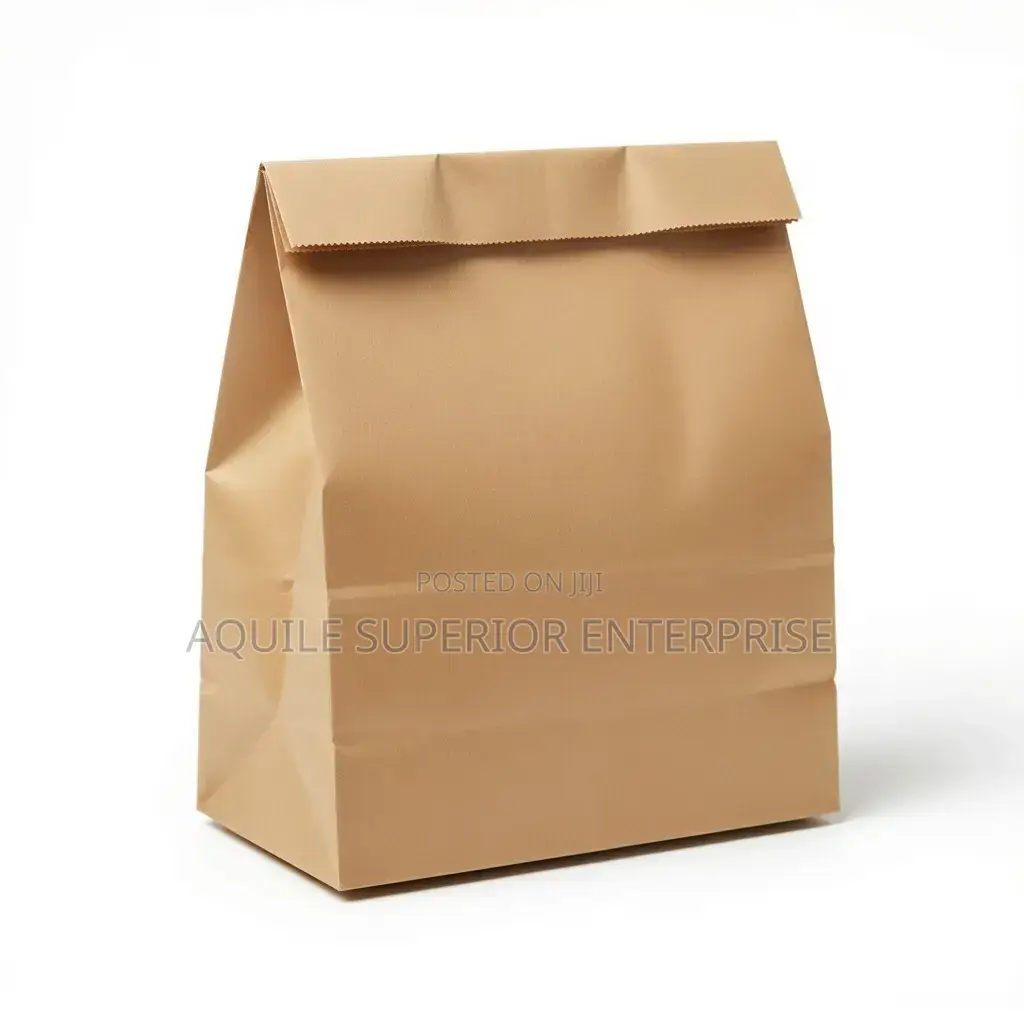 A4 Medium Brown Kraft Paper Bag (Landscape, No Handle, 110gsm)