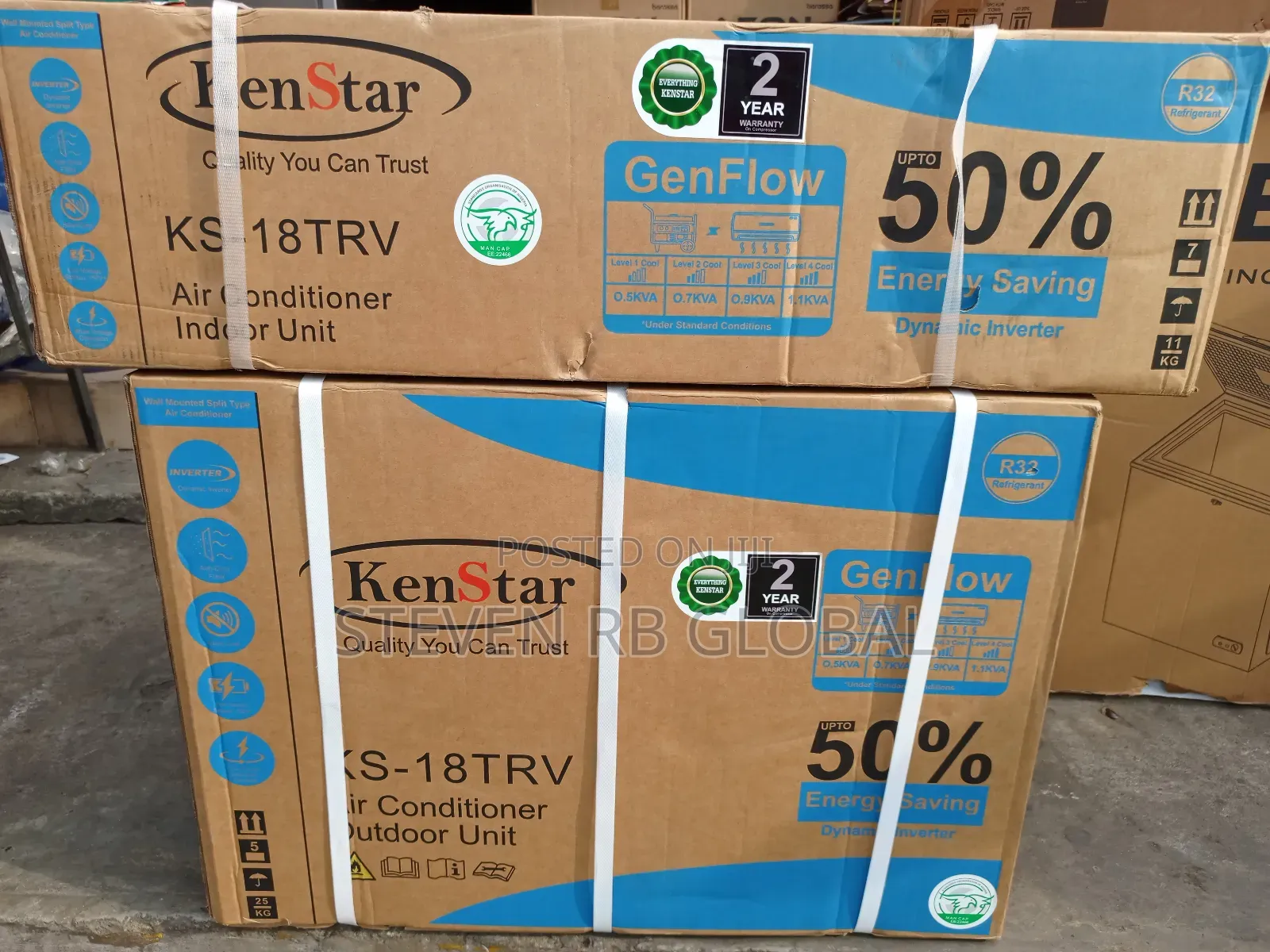Kenstar 2hp Dynamic Inverter Split Air Conditioner | Ks-18trv (R32)