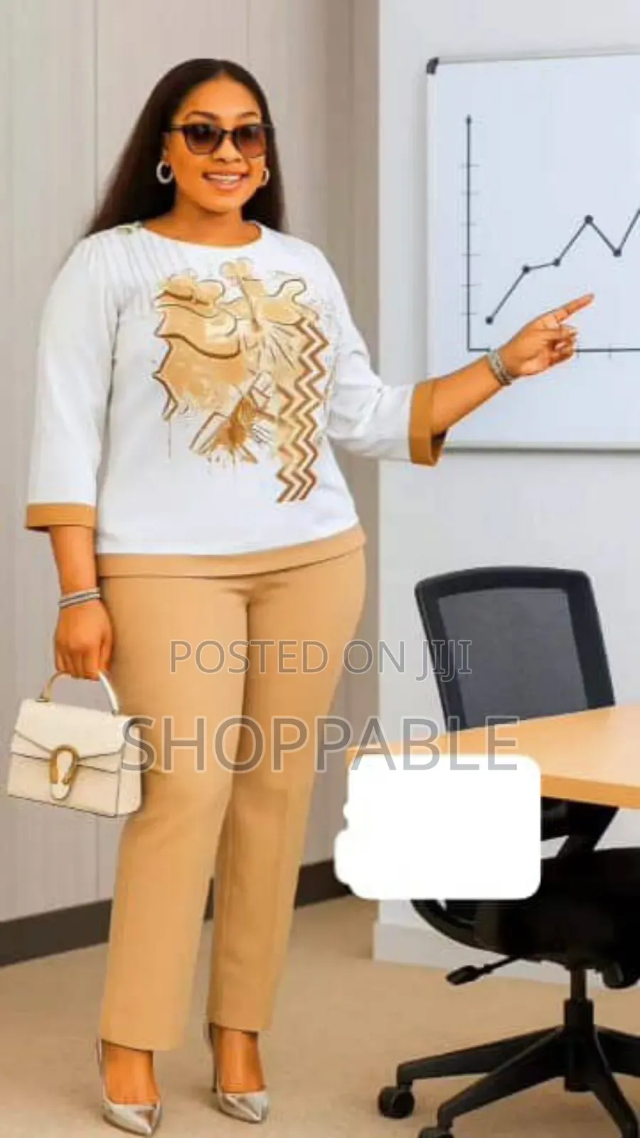 Beautiful Female Up and Down Trouser