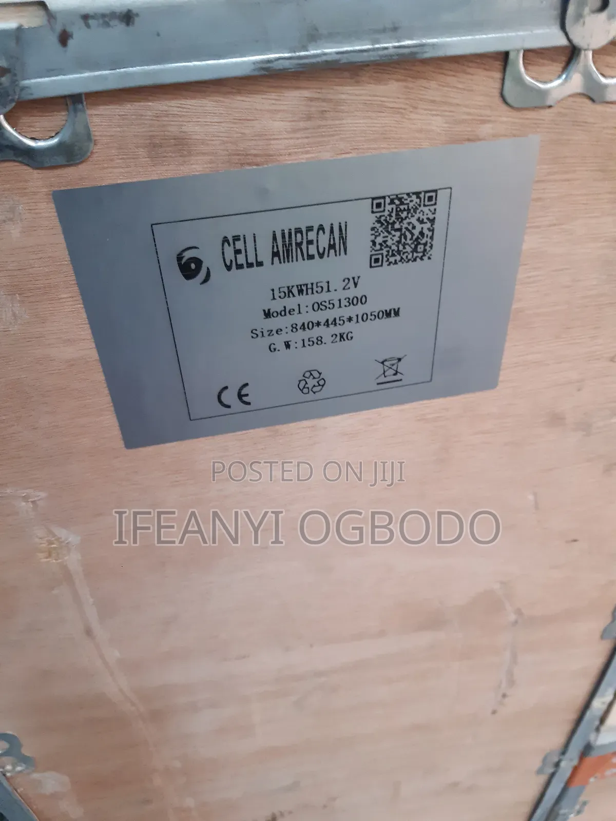 American Cell Lithium Ion Battery 15kwh 51.2v