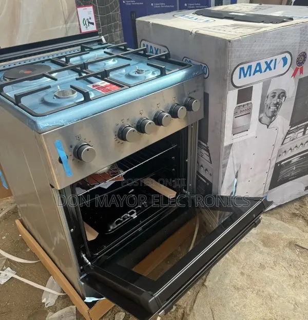 Maxi 60x60 3+1 Burner Gas Cooker | Maxi 6060 M4 Inox