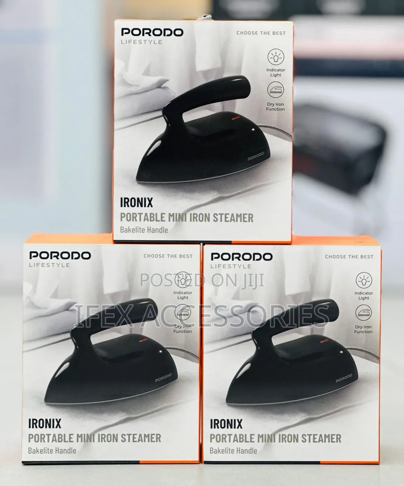 Porodo Ironix Portable Mini Iron Steamer