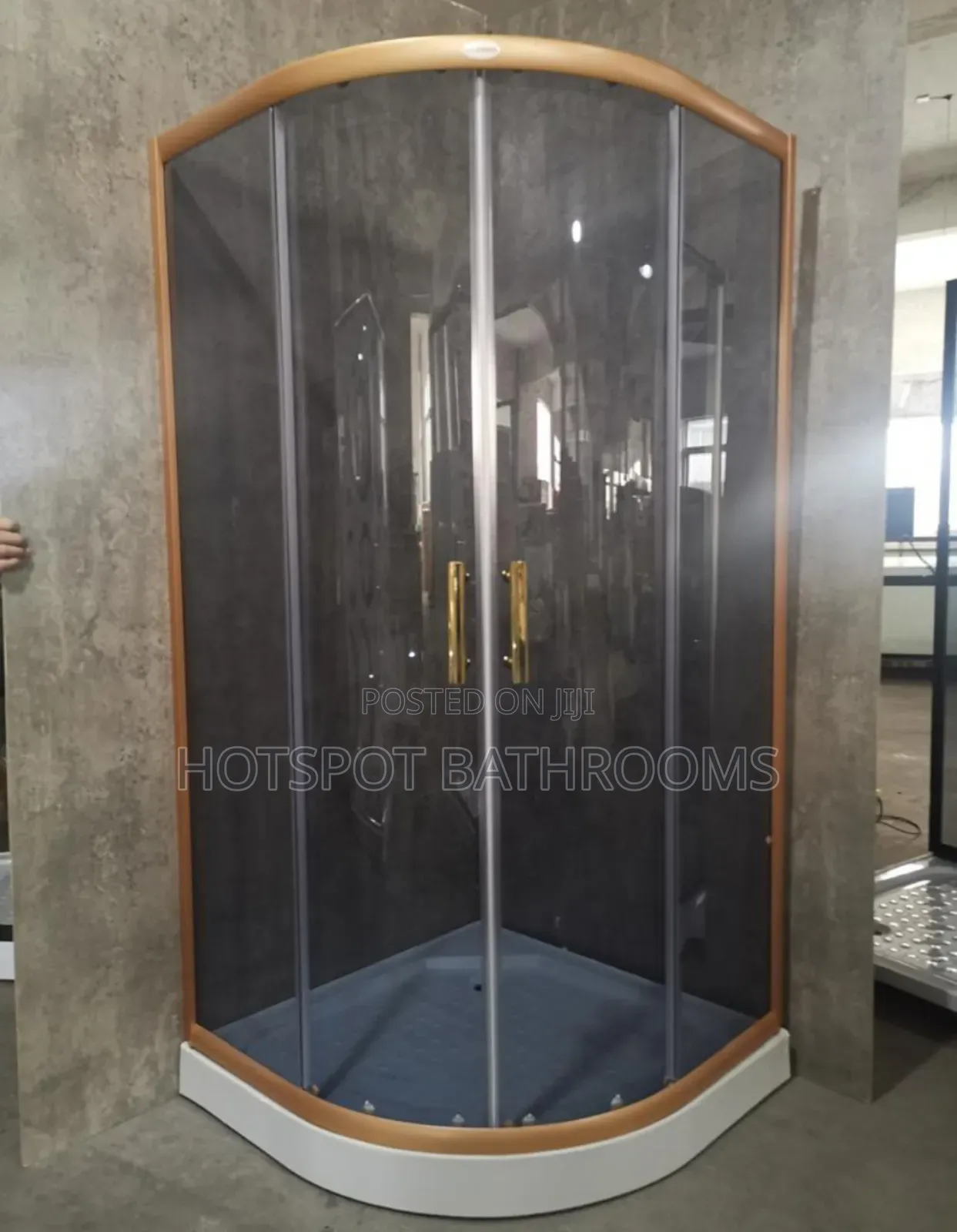 Gold Frame 90*90 Shower Cubicle