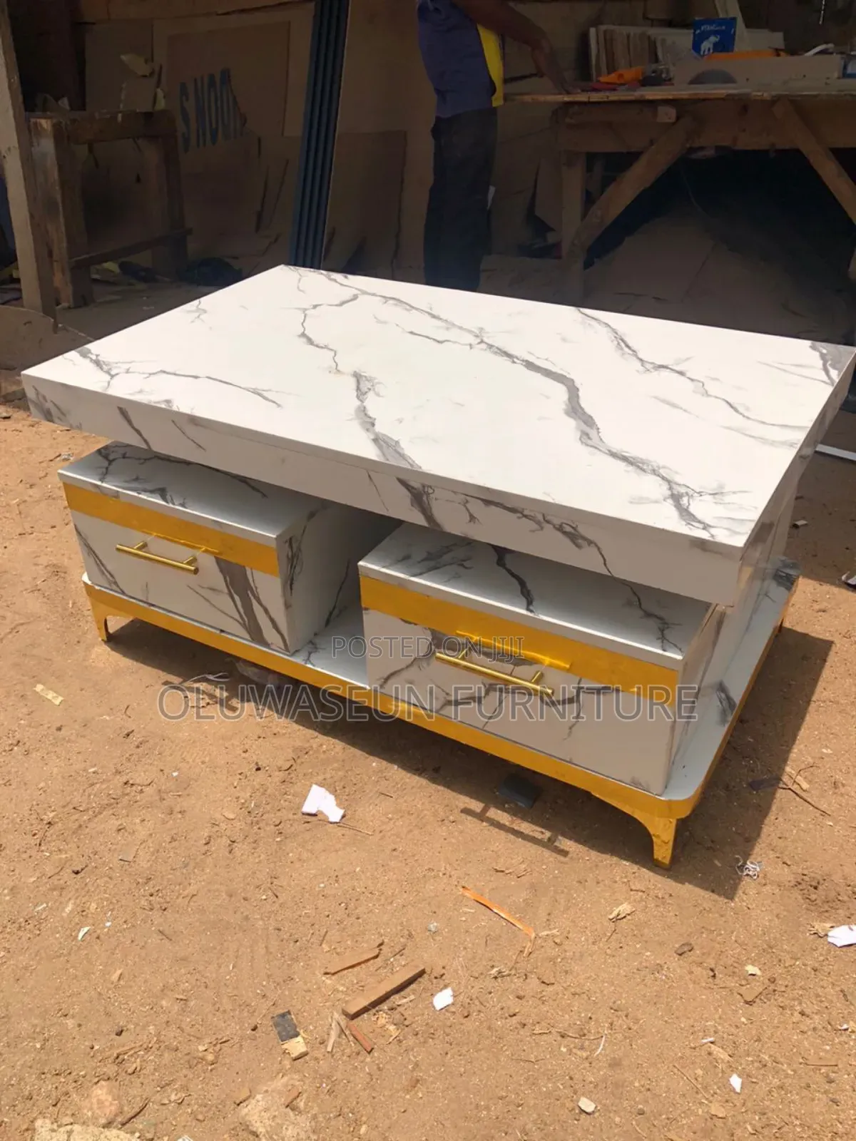Center Table With Drawers by Oluwaseun Furniture